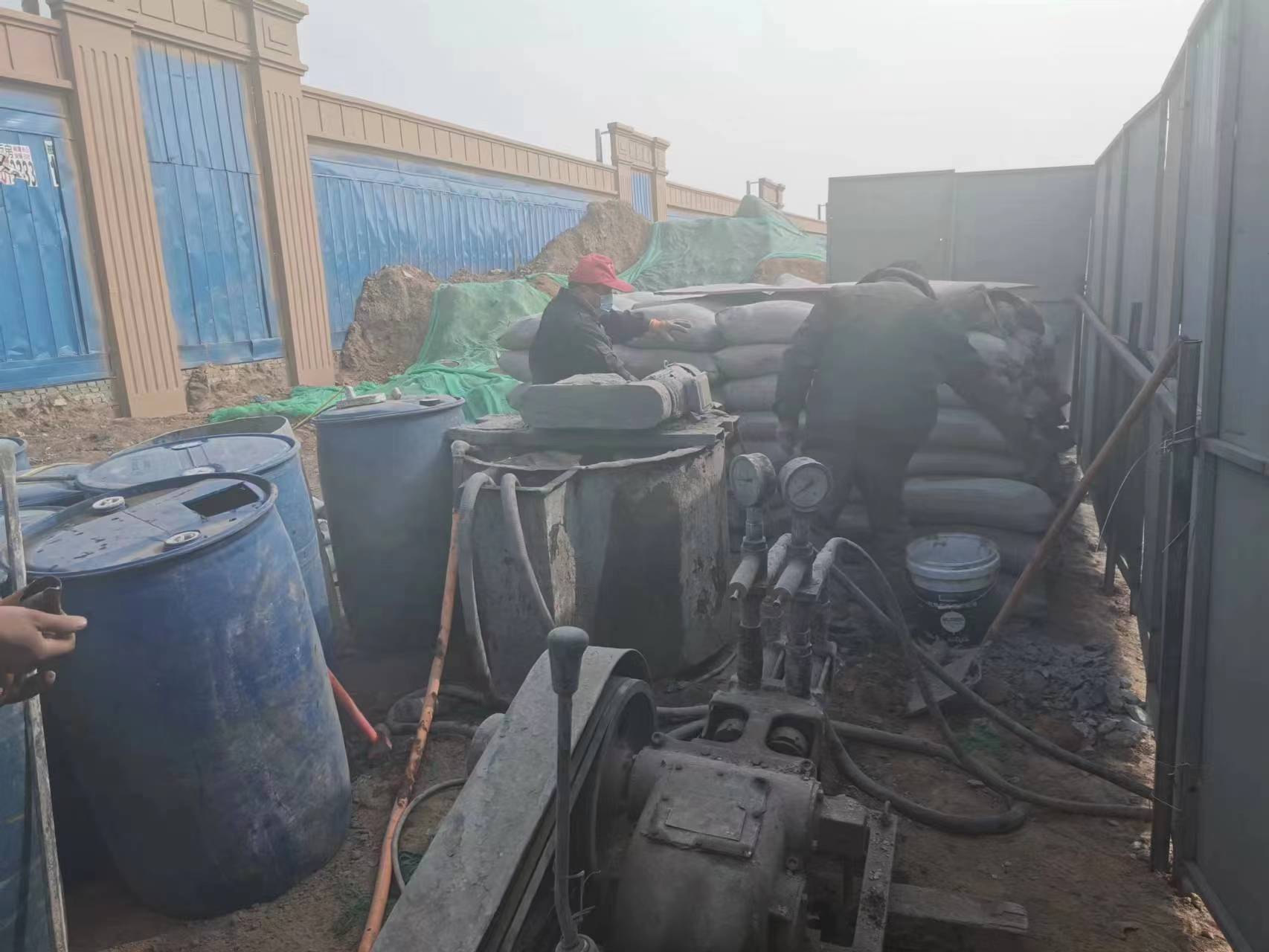 通海口镇房屋下沉注浆